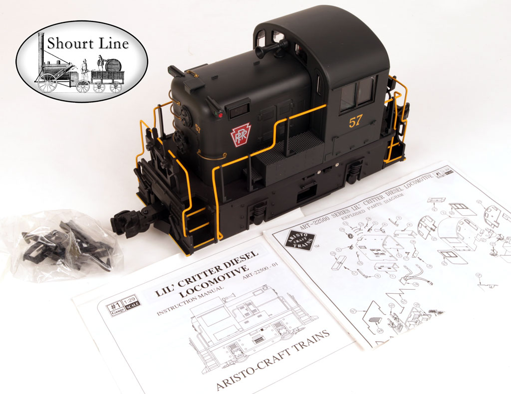 G SCALE ART-22501 Lil-Critter Diesel PRR Pennsylvania Loco NEW LGB type coupler in sealed bag, Instructions and diagrams
