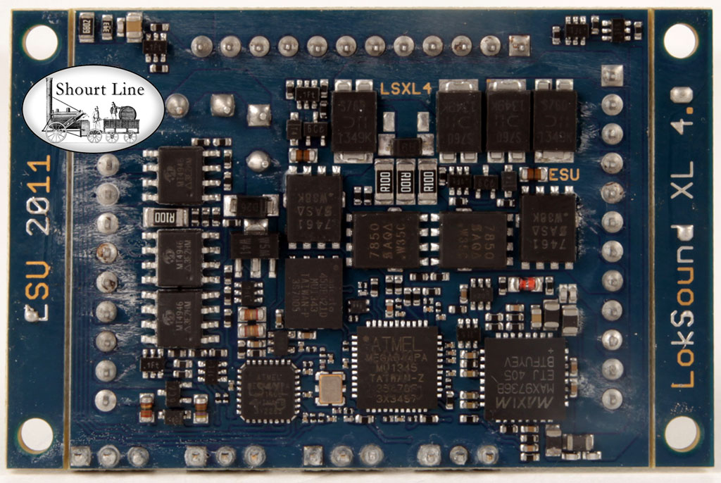 LokSound XL V4.0 Analog & DCC/MTS Digital 12 Watt Sound, 4Amp Motor, 12ea .5Amp Output, 4 Servo Output Decoder w screw terminal connectors