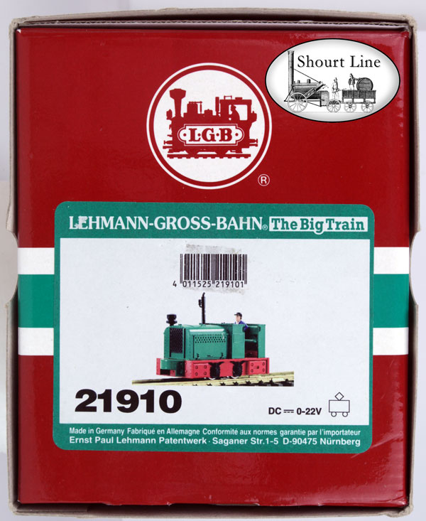 LGB 21910 Open Field Locomotive NEW box label
