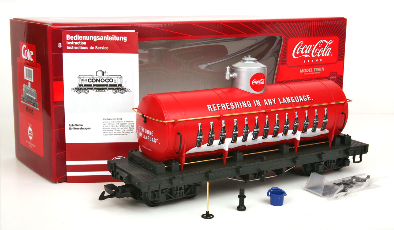 LGB 45805 Coke® Tank Car, box, parts and manual