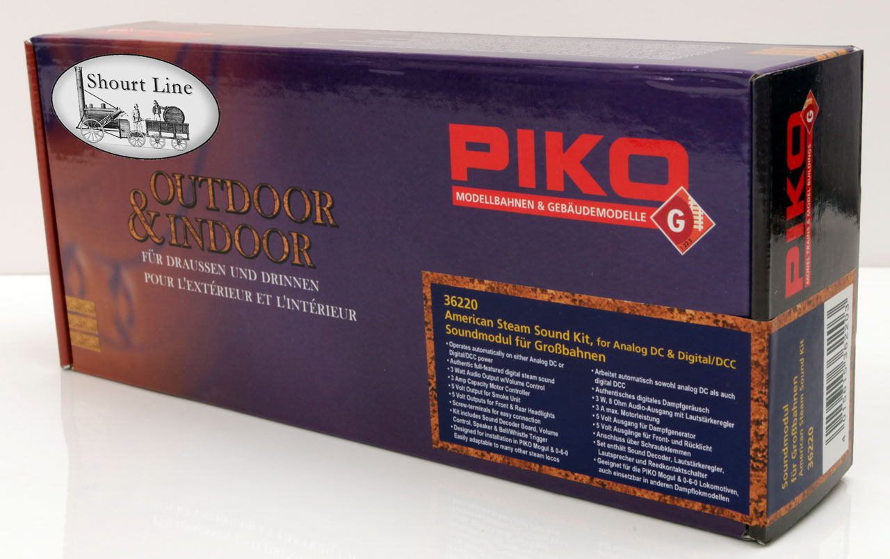 PIKO 36220 DC-DCC-Analog American Steam Sound Motor Decoder Kit box front