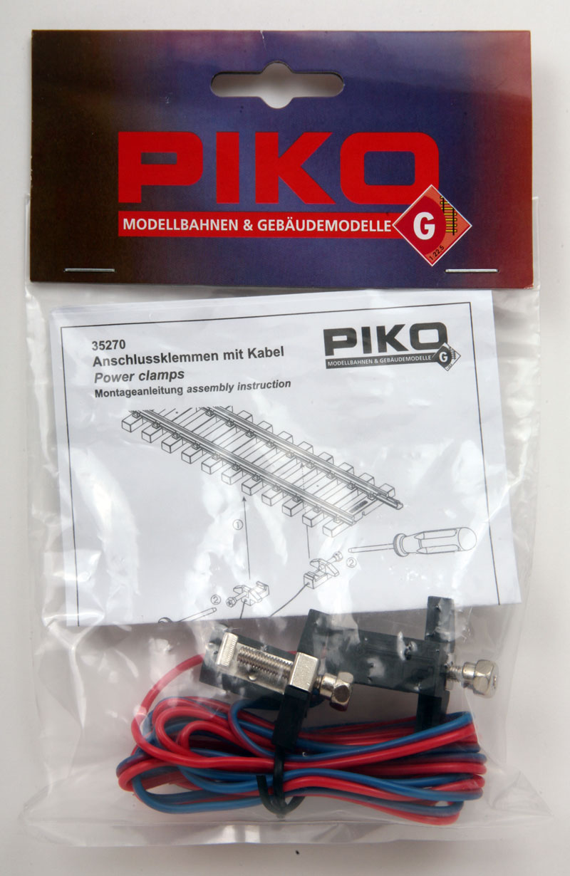 PIKO 35270 Track Power Clamp with Wires 1 Pair1 Pair