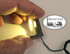SL-8201551 Black wall mount w 1 LED Black Wall Mounted Tiffany Opal Lamp Fixture
