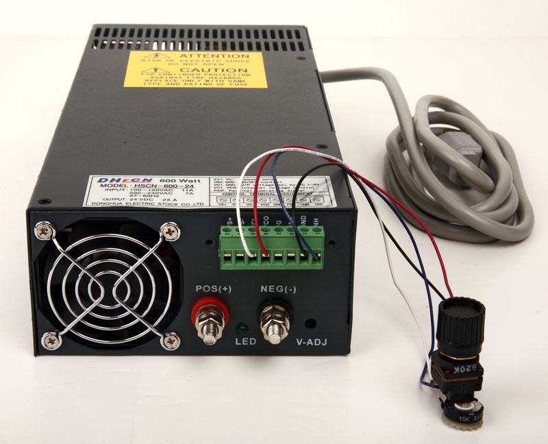 SL-600-24-1-25 Part No.: 5112425 24 Volt Pure DC 25 Amp 600 Watt Regulated Power Supply