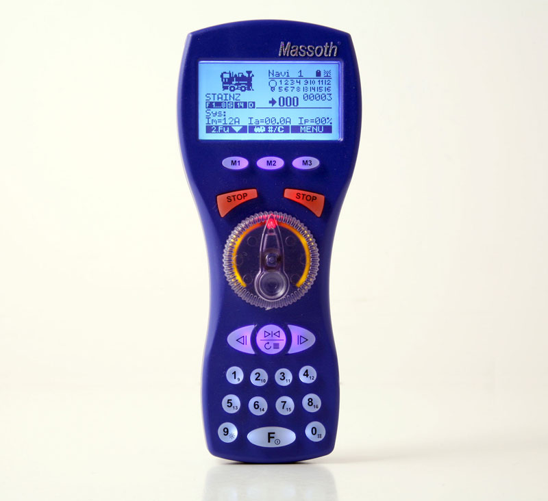 Massoth DiMAX Wireless Navigator Front View with Backlight key pad
