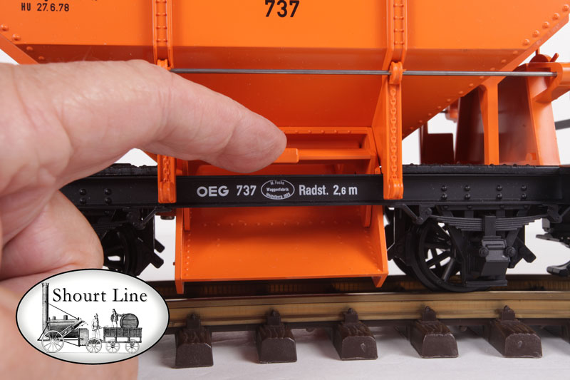 G Scale LGB 4041 Ore Car Orange OEG Mannheim Hopper Wagon w Load NEW