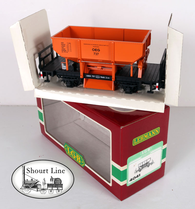 G Scale LGB 4041 Ore Car Orange OEG Mannheim Hopper Wagon w Load NEW