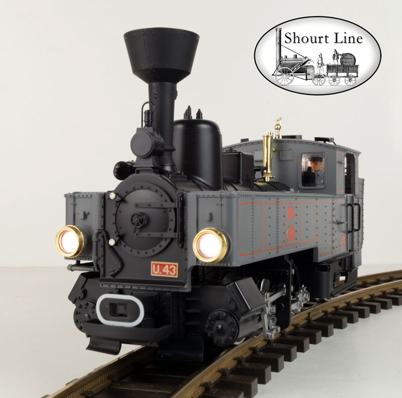 G Scale LGB 2070D U43 0-6-2 Gray Tank Loco w Lights, Smoker, Working Cab & Boiler Doors