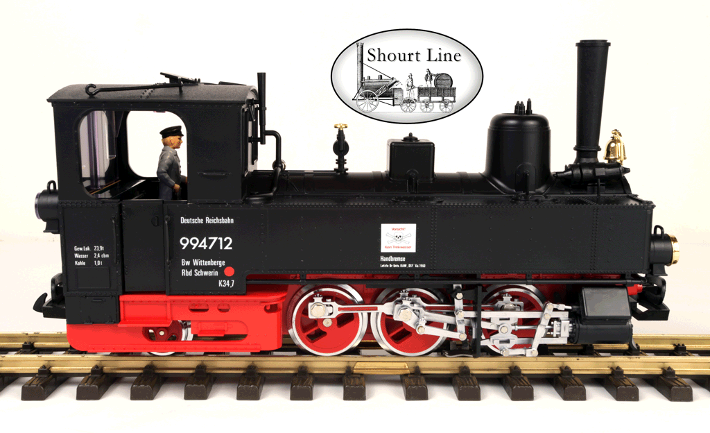 LGB 21701 German Railroad 0-6-2 Steam Engine Smoker & Lights