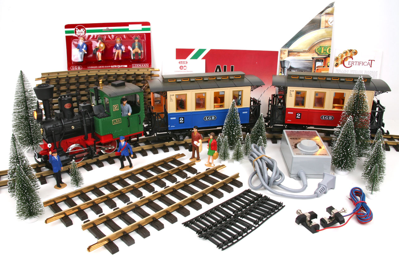 Ultimate LGB 23301 Passenger Train Set components and trains