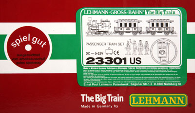 Ultimate LGB 23301 Passenger Train Set box label