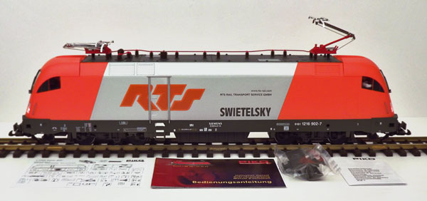 PIKO 37420 RTS Taurus Electric Locomotive Right Side View - On Track