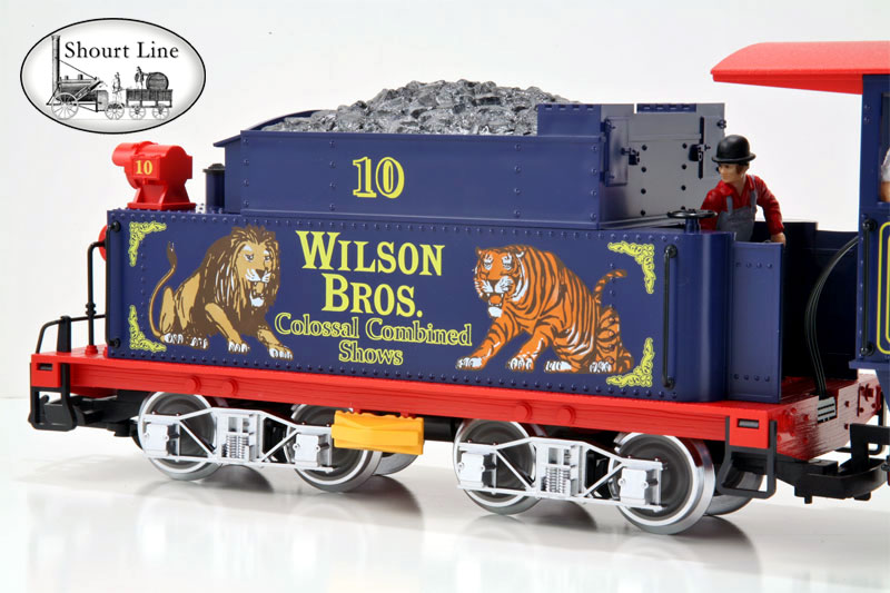 G Scale LGB 22192 WBC Wilson Brothers Circus Mogul Steam Locomotive & Tender Sound Smoke Lights NEW